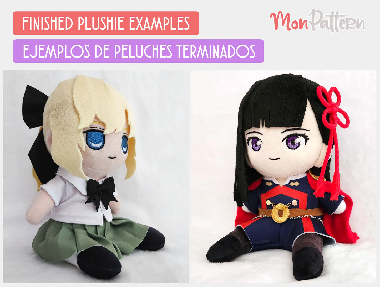 sewing template for 20cm sitting chibi plush – perfect for custom plushies