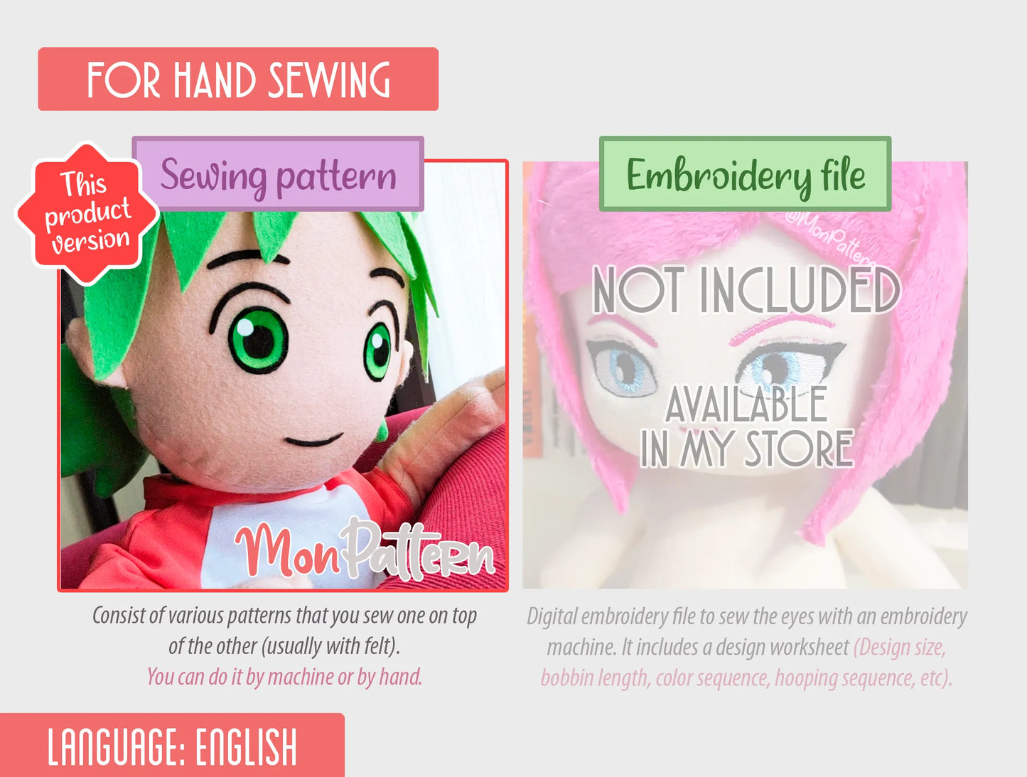 face 26 - sewing pattern
