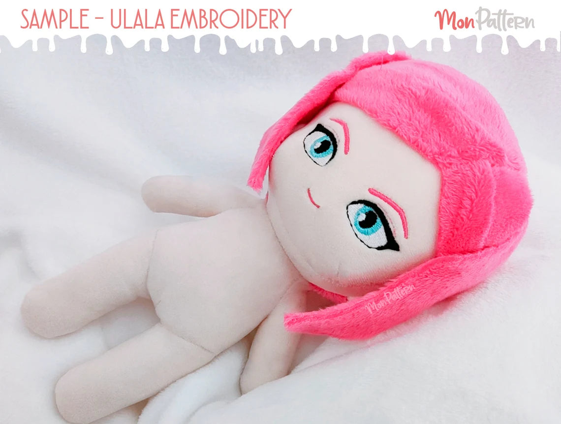 custom pack choose 4 anime eyes embroidery files for chibi plush face digital download