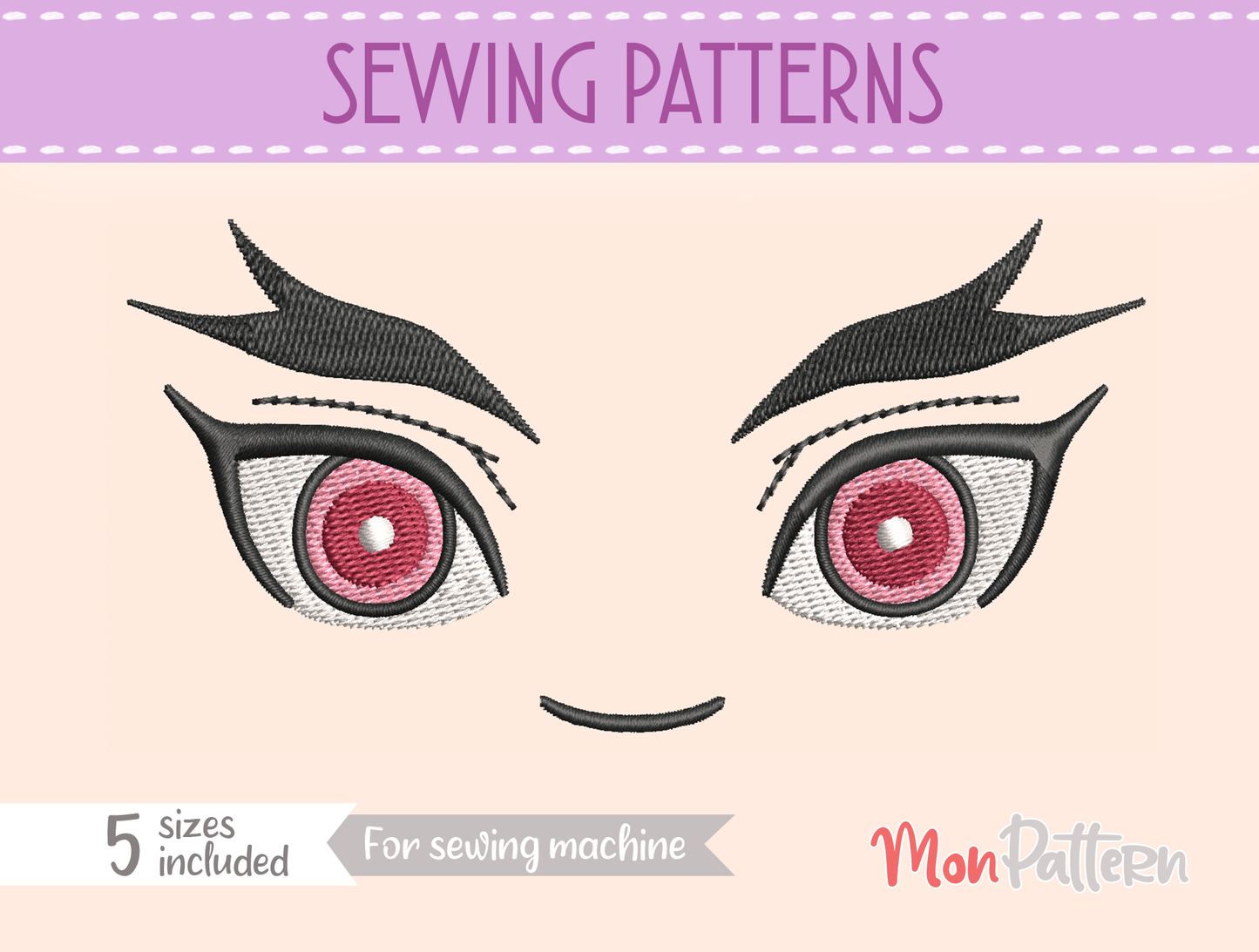 face 12 - sewing pattern