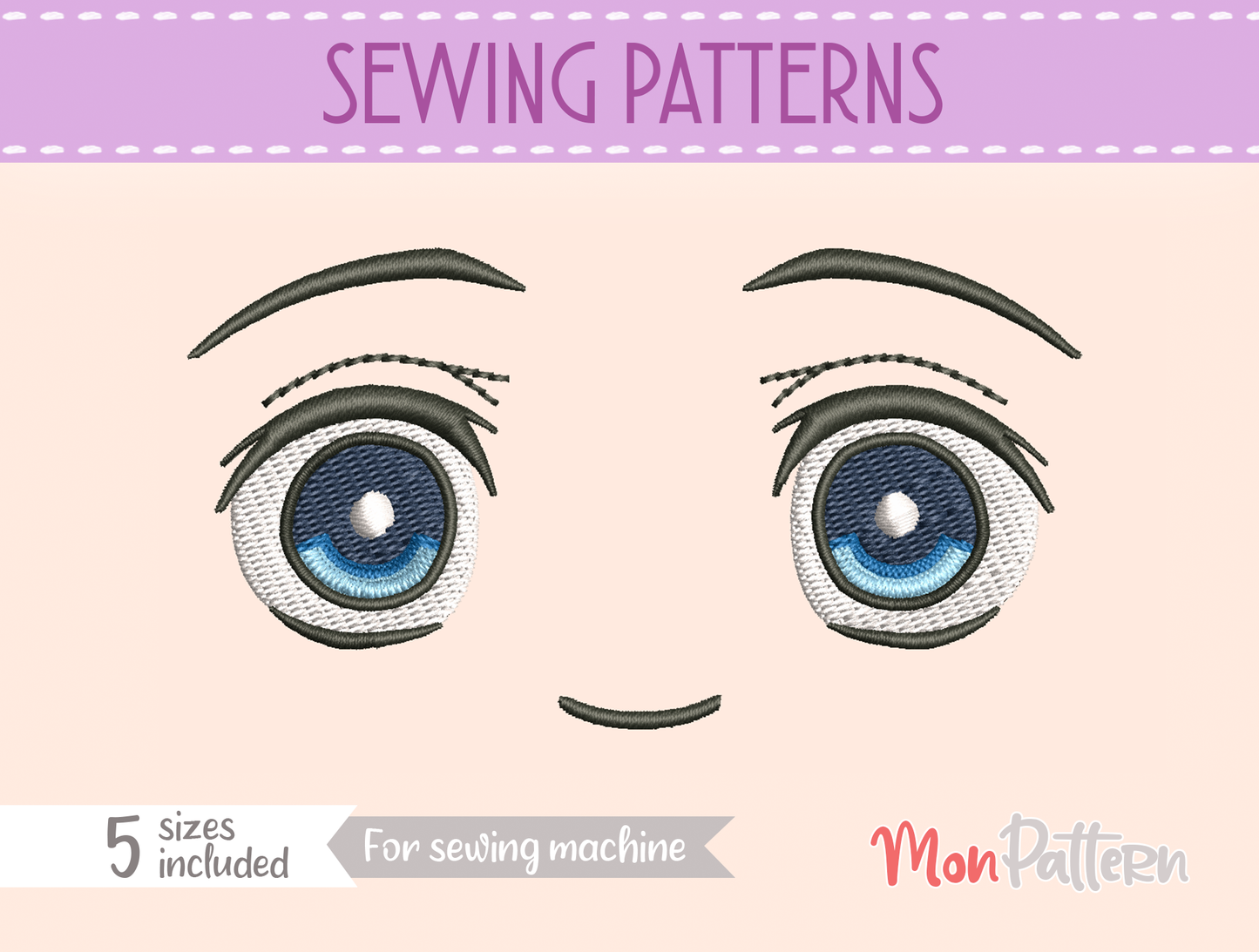 face 2 - sewing pattern