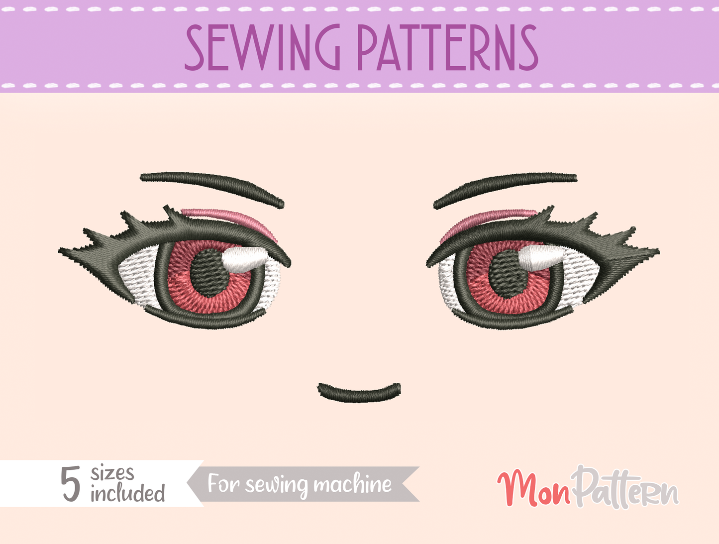 face 6 - sewing pattern