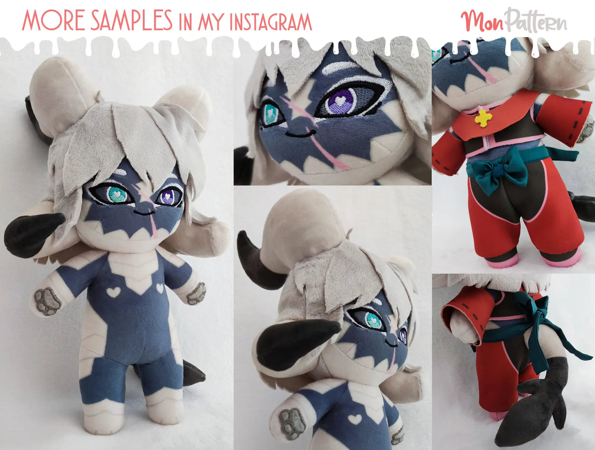 Custom anime plushie, short chibi, crafted with quality materials