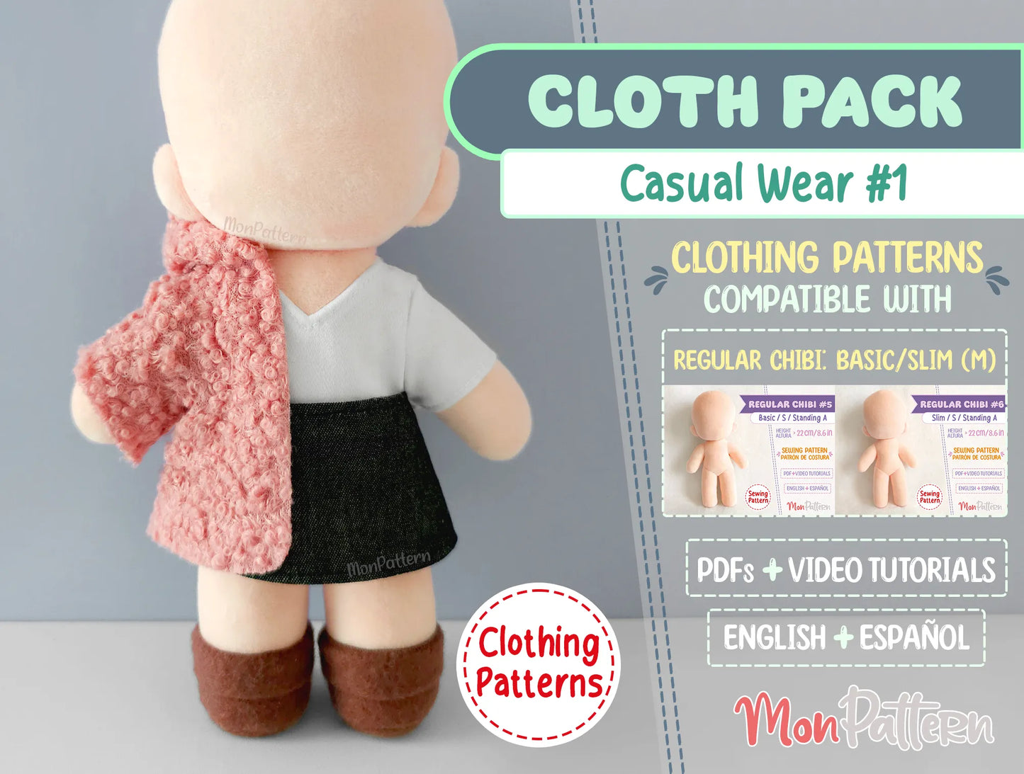 cloth pack: casual wear 1 (para regular chibi #5, #6)
