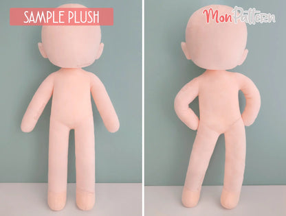 TALL CHIBI ACTION #1 Sewing Pattern | Articulated Plush Pattern Pdf | Poseable Doll