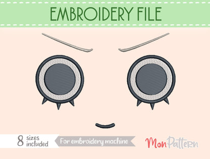 FACE 27 - Machine Embroidery File