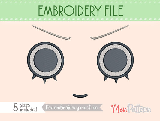 FACE 27 - Machine Embroidery File