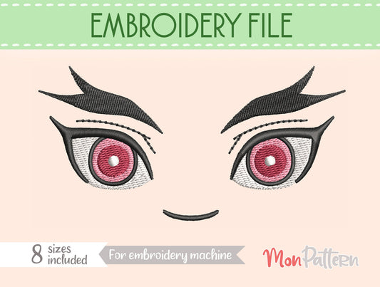 FACE 12 - Machine Embroidery File