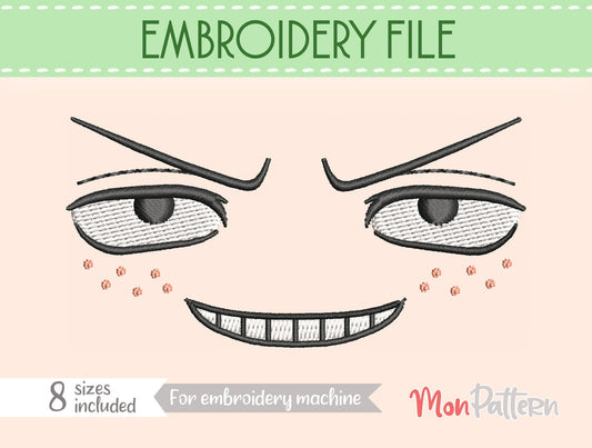 FACE 28 - Machine Embroidery File