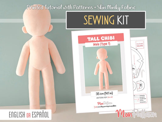 TALL CHIBI Male (Type 1) - Sewing Kit