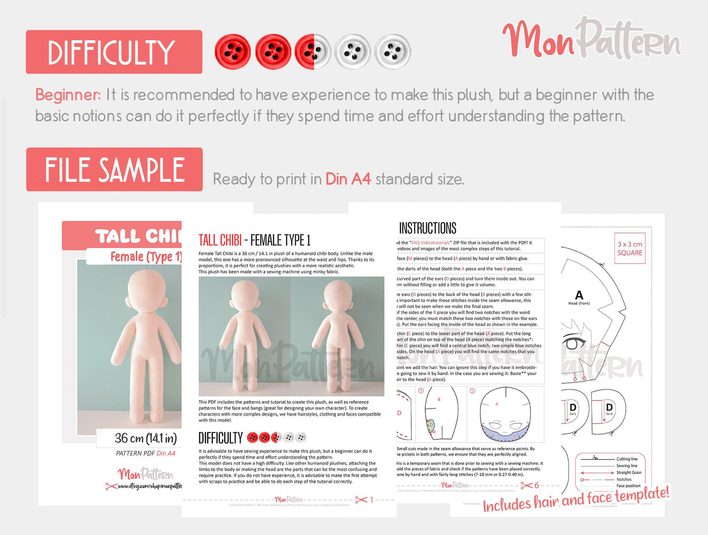 tall chibi female (type 1) - sewing kit