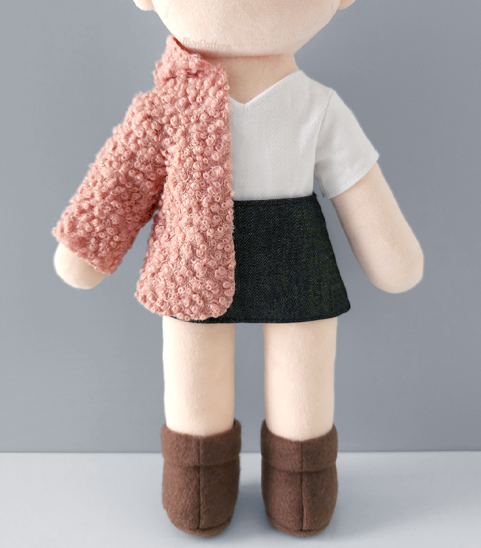 Chibi Pattern Design MonPattern - Chibi Plush Sewing Patterns | PDF Humanoid Doll Plushies