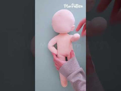 TALL CHIBI ACTION #1 Sewing Pattern | Articulated Plush Pattern Pdf | Poseable Doll
